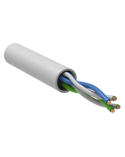 GENERICA U/UTP кат. 5E 24AWG 2 пары LSZH INDOOR белый (BC1-C5E02-128-305-G). Кабель «витая пара» (LAN) для структурированных систем связи. IEK в Керчи