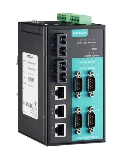 NPort S8455I-SS-SC. 4-портовый преобразователь. MOXA в Керчи