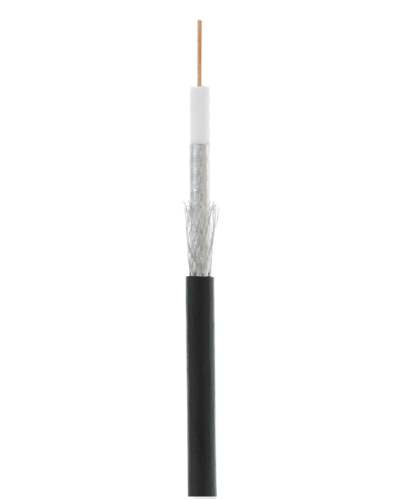 RG-6 CCS, Out, PE (UEC-C2-32123B-BK-3). Кабель коаксиальный омедненный. NETLAN в Керчи