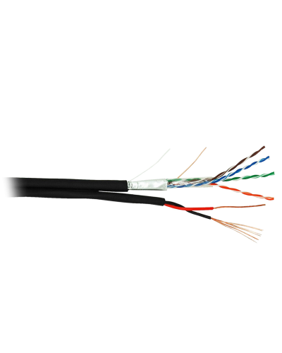 F/UTP 4pair, Cat5e, Out, PVC+PWR (EC-UF004-5E-PC075-PE-BK). Кабель «витая пара» (LAN) для структурированных систем связи. NETLAN в Керчи