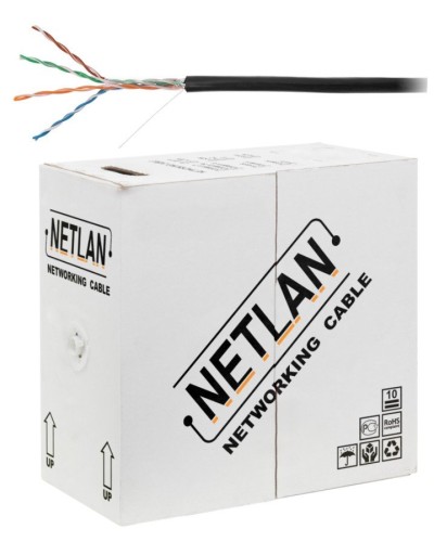 U/UTP 4pair, Cat5e, Out, PE, CCA (CCA-UU004-5E-PE-BK) . Кабель «витая пара» (LAN) для структурированных систем связи. NETLAN в Керчи