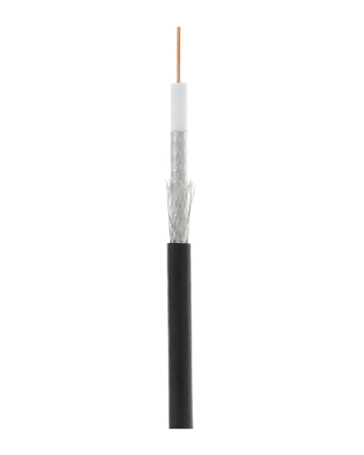 RG-6 CCS, Out, PE (EC-C2-32123B-BK-3). Кабель коаксиальный омедненный. NETLAN в Керчи