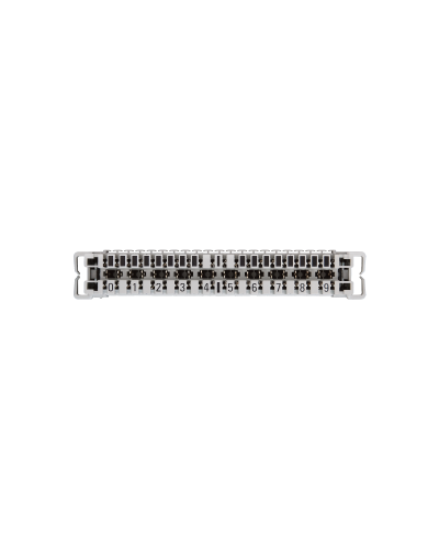 NMC-PL10-CU-10 (10 шт). Плинт неразмыкаемый, (0...9), крепление под кронштейн и круглые направляющие. NIKOMAX в Керчи