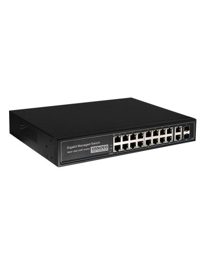 SW-8182/L(300W). Коммутатор 16-портовый  Gigabit Ethernet с PoE. OSNOVO в Керчи