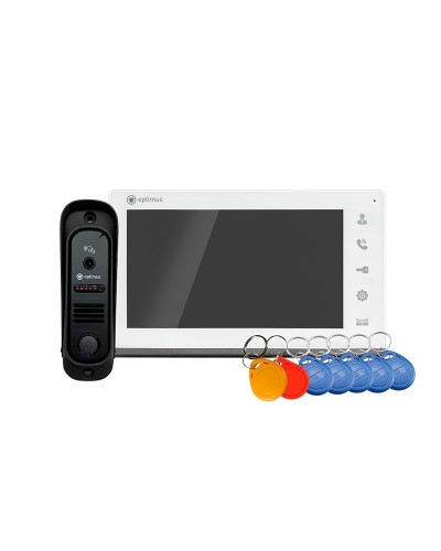 Leader 2.0 IK-7.0 (w+b). Комплект видеодомофона. Optimus в Керчи