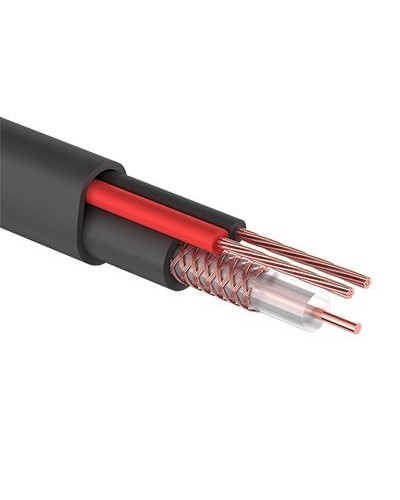 КВК-П-2+2x0,75 мм² (Cu/CCA) черный PROconnect (01-4109). Кабель комбинированный для систем видеонаблюдения. PROCONNECT в Керчи