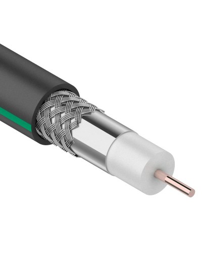 SAT 703 B, Cu/Al/Al, 75%, 75 Ом, 100 м, черный OUTDOOR. PROconnect. (01-2436-1). Кабель коаксиальный радиочастотный. PROCONNECT в Керчи