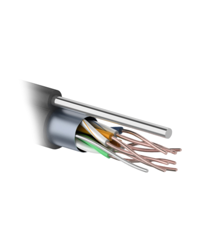 F/UTP 4PR 24AWG CAT5e 305м OUTDOOR+ТРОС*1. PROCONNECT (01-0155). Кабель «витая пара» (LAN) для структурированных систем связи. PROCONNECT в Керчи