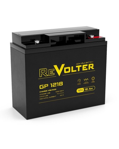 Revolter GP 1218. Аккумулятор автомобильный герметичный свинцово-кислотный. Revolter в Керчи