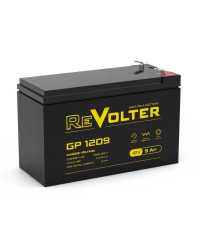 Revolter GP 1209. Аккумулятор автомобильный герметичный свинцово-кислотный. Revolter в Керчи