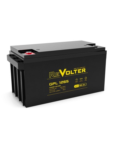 Revolter GPL 1265. Аккумулятор автомобильный герметичный свинцово-кислотный. Revolter в Керчи