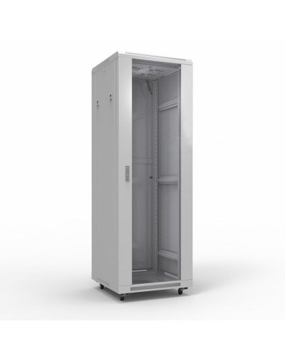 Шкаф телекоммуникационный 19 напольный 42U 600х800 мм, передняя дверь стекло, задняя дверь металл, RAL 7035 (состоит из 3 частей) (04-2306). Шкаф телекоммуникационный 19 напольный 42U. Rexant в Керчи