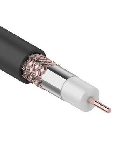 RG-6U+Cu, 75 Ом, Cu/Al/Cu, 64%, 305 м OUTDOOR REXANT (01-2232). Кабель коаксиальный радиочастотный. Rexant в Керчи