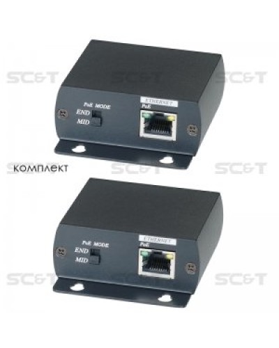 IP01P. Удлинитель Ethernet с PoE. SC&T в Керчи