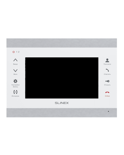 SL-07MHD (серебро+белый). Монитор домофона цветной с функцией «свободные руки». SLINEX в Керчи