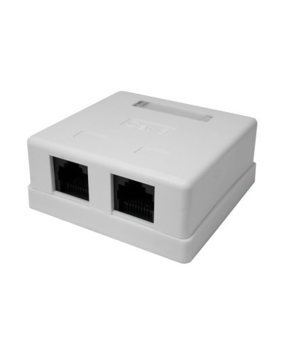 Розетка настенная RJ-45, 8P8C, Cat.6, 2 порта UTP (10-0310): Компьютерная розетка в Керчи