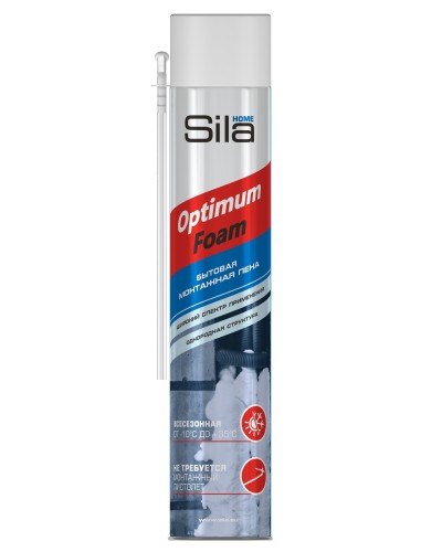 Пена монтажная SILA HOME OPTIMUM FOAM, всесезонная, 750 мл. Пена монтажная. Sila в Керчи