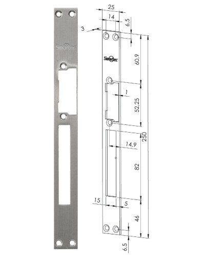 ST-SL502SP. Запорная планка длинная. Smartec в Керчи