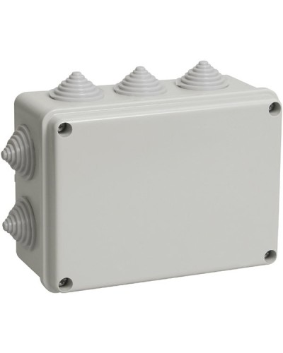 Коробка ОП 190х140х70мм, крышка, IP55, 10 гермовводов (SQ1401-1244). Распаячная коробка. TDM ЕLECTRIC в Керчи