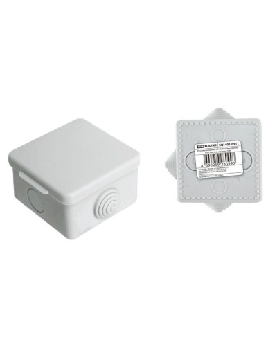 Коробка ОП 65х65х50мм, крышка, IP54, 4вх (SQ1401-0511). Распаячная коробка. TDM ЕLECTRIC в Керчи