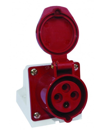 Розетка 124 стационарная 3Р+РЕ 32А 380В IP44 (SQ0602-0005). Розетка. TDM ЕLECTRIC в Керчи