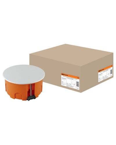 Распаячная коробка СП D80х40мм, крышка, пл. лапки, IP20, TDM (SQ1403-1025). Распаячная коробка СП. TDM ЕLECTRIC в Керчи