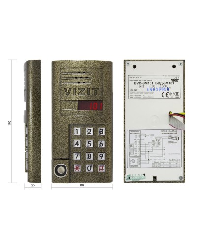 БВД-SM101T. Вызывная панель аудиодомофона. VIZIT в Керчи
