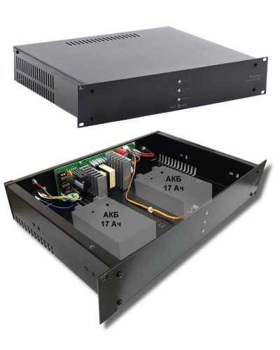 СКАТ-1200У RACK (СКАТ ИБП-12/7-2x17-RACK) (2141). Источник вторичного электропитания резервированный. Бастион в Керчи