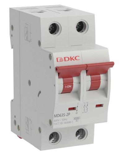 YON max MD63S 2P 20А 4,5кА C (MD63S-2PC20). Автоматический выключатель. ДКС в Керчи