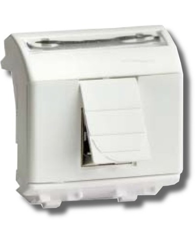 Розетка RJ-45 Brava 2 модуля белая (76655B): Розетка компьютерная с двумя разъёмами в Керчи