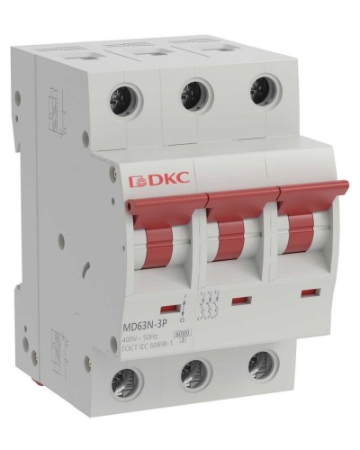 YON max MD63N 3P 32А 6кА C (MD63N-3PC32). Автоматический выключатель. ДКС в Керчи