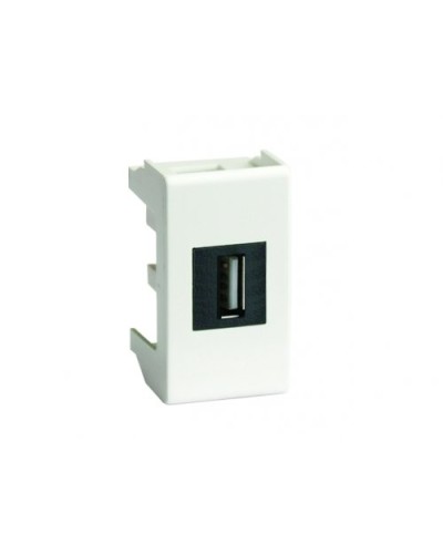 Розетка USB 2.0 Brava 1 модуль слоновая кость (75200S): Розетка USB в Керчи