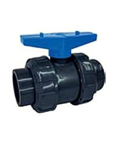 Ecoplast кран шаровый d25 (уплотнение TPV, остальное EPDM) с муфтовым окончанием (49447). Кран шаровый. Экопласт в Керчи