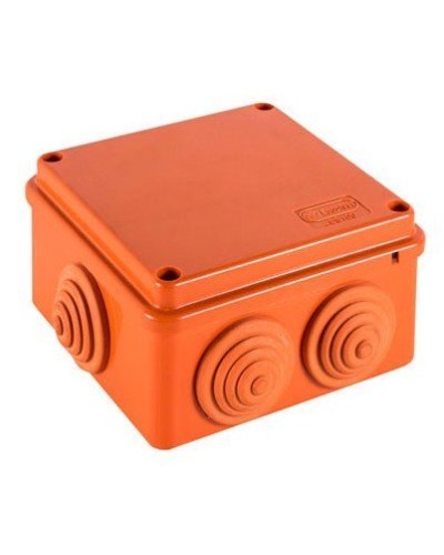 Коробка JBS100 100х100х55, 6 вых., 12P (1,5…4мм²) (43477HF): Коробка монтажная, огнестойкая, без галогена в Керчи