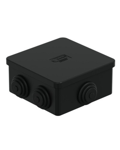 Коробка JBS080 85х85х40, 6 вых, IP44, черная (44006BL-1). Коробка монтажная. Экопласт в Керчи