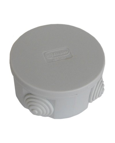Коробка JBR080 D=80х40, 4 вых. IP44, серая (44005HF). Коробка монтажная, без галогена. Экопласт в Керчи