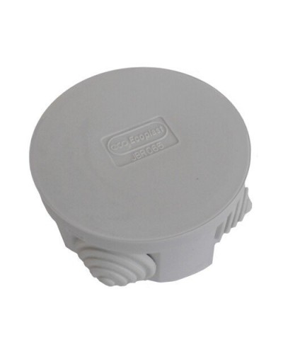 Коробка 3001 D70x36, 4 вых, IP55, серая (44001). Коробка монтажная. Экопласт в Керчи