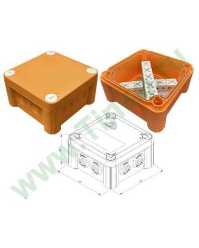 КМ-О-1212(П)(18к)-IP55: Коробка монтажная огнестойкая в Керчи