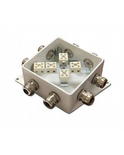 КМ-О (10к*10,0)-IP66-120х120, семь вводов: Коробка монтажная огнестойкая в Керчи