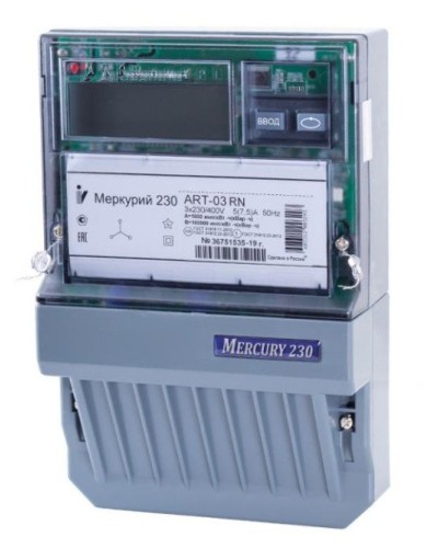 Меркурий 230 ART-01 PQRSIN 3ф 5-60А 1.0/2.0 класс точности, многотарифный (М0000051910). Счетчик электроэнергии. Инкотекс в Керчи