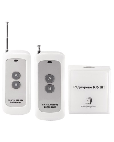 RR-101 + 2 пульта, 250-950 метров, двойное питание 12В и 220В. Комплект радиореле. ИПРо в Керчи