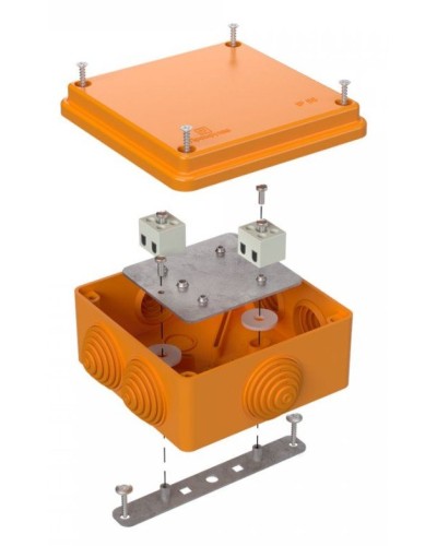 Коробка огнестойкая 100х100х50 (40-0300-FR2.5-4). Коробка огнестойкая для открытой установки. Промрукав в Керчи
