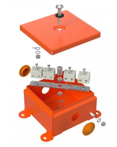 Коробка металлическая огнестойкая 110х110х65 (70-0360-FR2.5-4). Коробка металлическая огнестойкая. Промрукав в Керчи