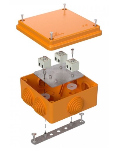 Коробка огнестойкая 100х100х50 (40-0300-FR2.5-6). Коробка огнестойкая для открытой установки. Промрукав в Керчи