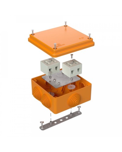 Коробка огнестойкая 100х100х50 для о/п (40-0300-FR10.0-4). Коробка огнестойкая для открытой установки. Промрукав в Керчи