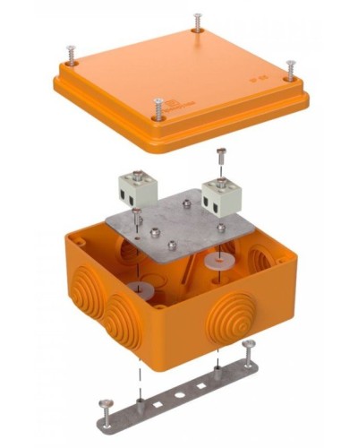 Коробка огнестойкая 100х100х50 (40-0300-FR1.5-4). Коробка огнестойкая для открытой установки. Промрукав в Керчи