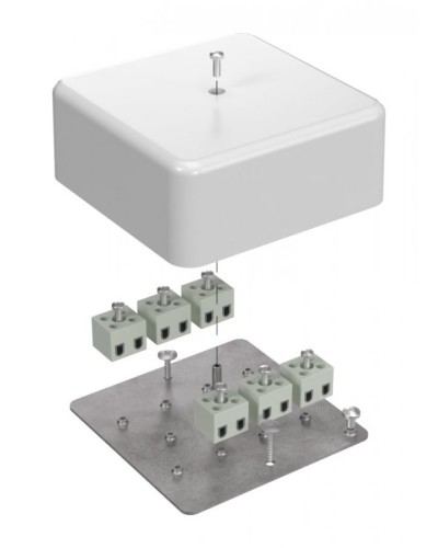 Коробка огнестойкая 103х103х45 (латунь) (40-0470-FR2.5-12-Е60). Коробка огнестойкая для открытой установки. Промрукав в Керчи