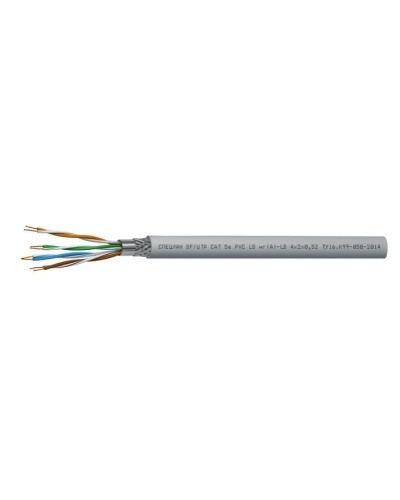 СПЕЦЛАН SF/UTP Cat 5e PVC LSнг(А)-LS 1х2х0,52. Кабель «витая пара» (LAN) для структурированных систем связи. Спецкабель в Керчи
