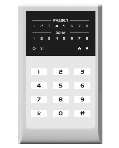 МИРАЖ-КД-04 (grey). Кнопочная кодовая панель. Стелс НПП в Керчи