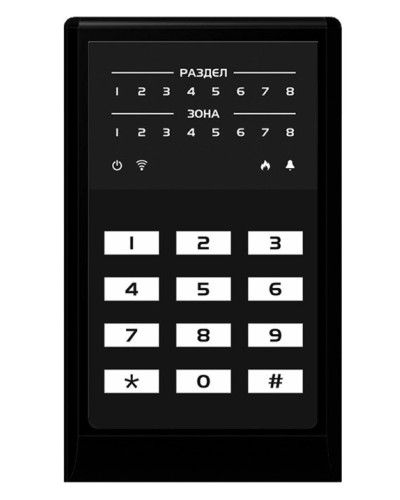 МИРАЖ-КД-04 (black). Кнопочная кодовая панель. Стелс НПП в Керчи